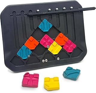 Wembley Marble Logic Puzzle Game for Kids Ages 4-12 Years | Brain Teaser STEM Thinking Toy | 64 Challenge Cards Sliding Ga Price In India