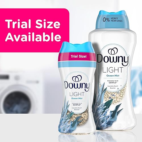 Miniatura 8 de Downy Cuentas potenciadoras de aroma ligero en lavado, aroma a niebla oceánica, 24 onzas, sin perfumes pesados, cuentas potenciadoras de aroma de