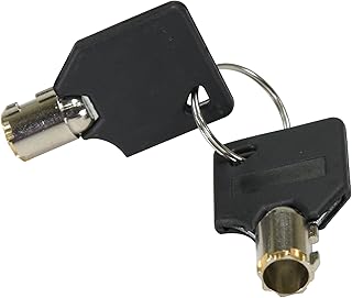 Vestil PARK-P-108-FD-KEY Factory Fabricated Pair of Replacement Keys for Park-P Models Black/Silver