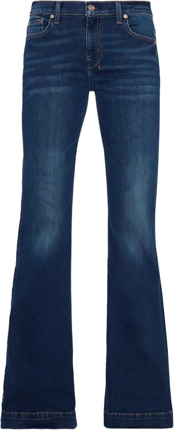7 for All Mankind Womens Dojo Wide Leg Trouser Jeans - Image 6