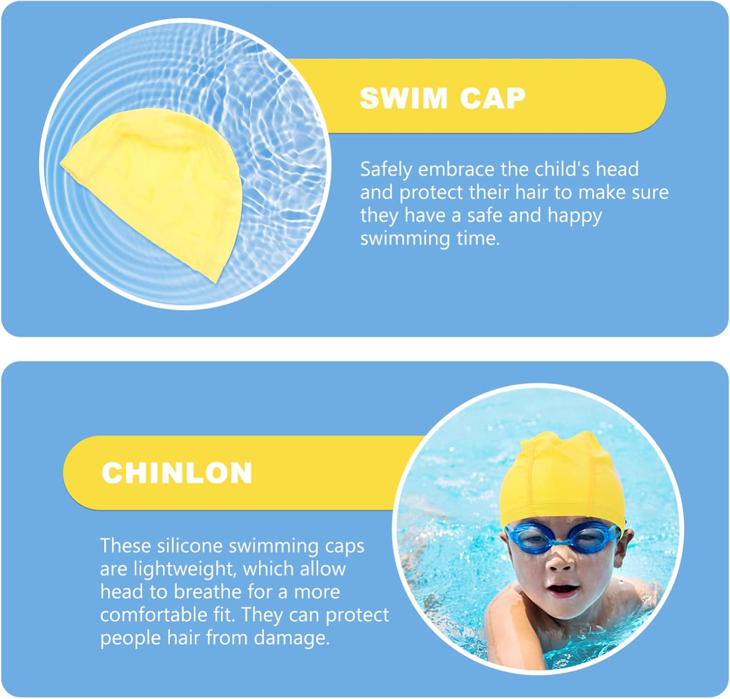 Solid Color Swimming Cap Material Swimming Cap Swim-caps Float Swimming Hat for Hair Cloth Swim Cap