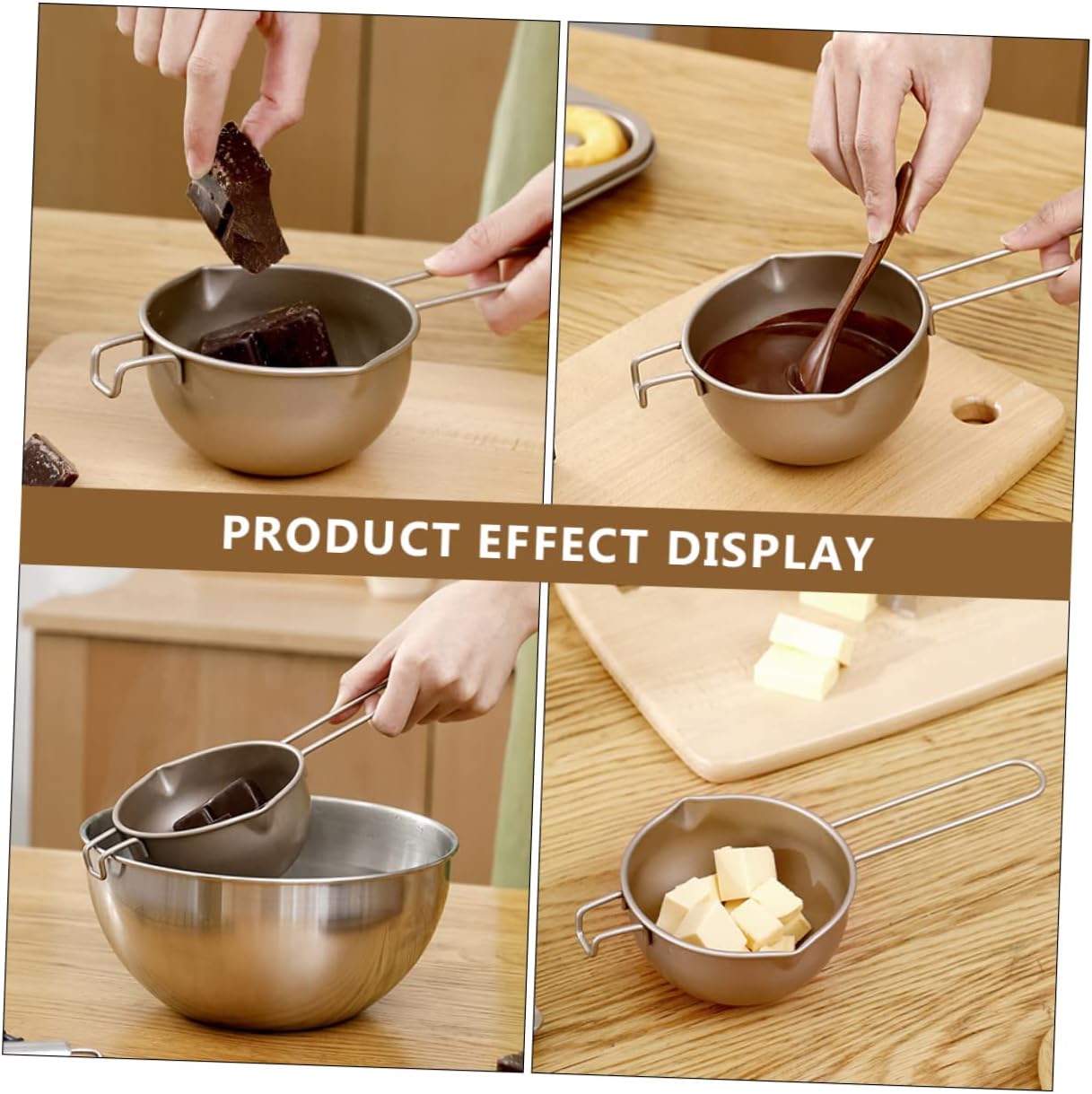 Chocolate Melting Bowl Xmas Carbon Steel Butter Melting Tool
