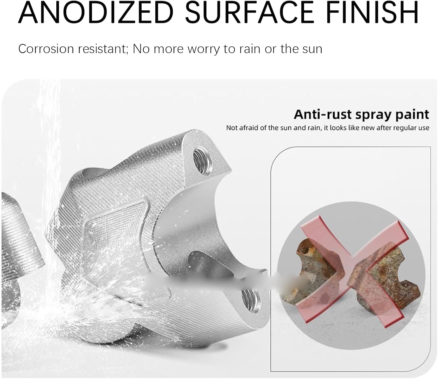 Handlebar Riser Mount Bracket 35mm Higher and 25mm Backward Compatible with CFMOTO Ibex 450 2025,Ibex 800 S/T/E 2023 2024 2025,Black,CFMOTO Ibex 800 S Accessories,CFMOTO Ibex 800 T Accessories