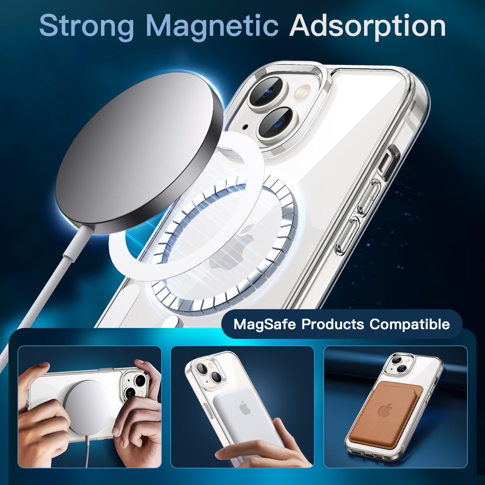 Amazon.co.jp: JETech 3 in 1 iPhone 13 mini 5.4 インチ用 マグネット 