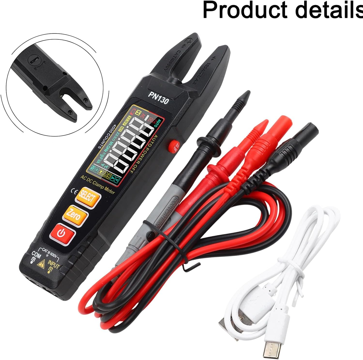 FABULETTA PN130 Digital Clamp Meter with included accessories