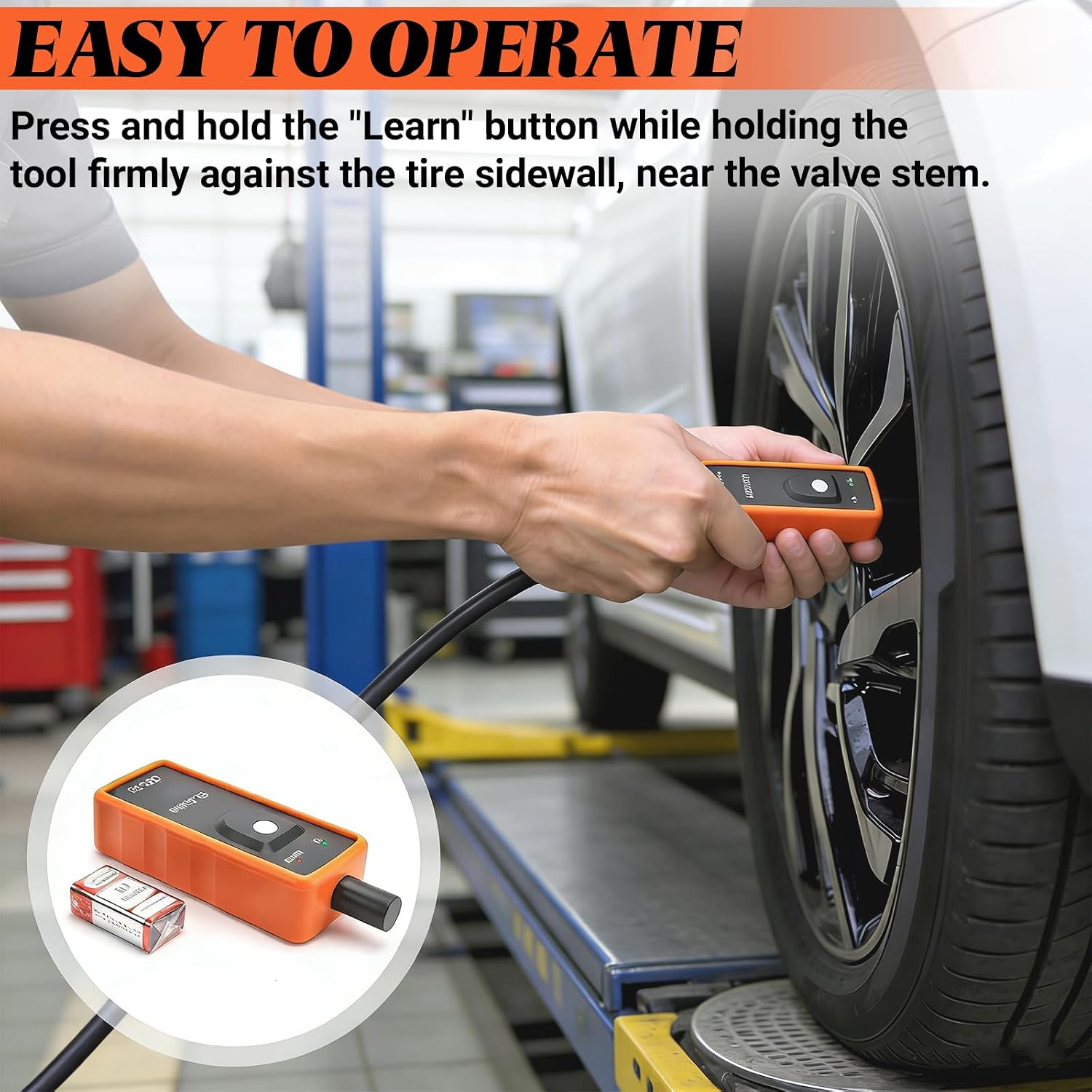 TPMS Relearn Tool for Car Tire Sensor, EL-50448 TTire Pressure Monitor Sensor Activation Reset Tool OEC-T5, System Programming Training for Most GM Series Vehicles 2006-2021, Car Accessorie
