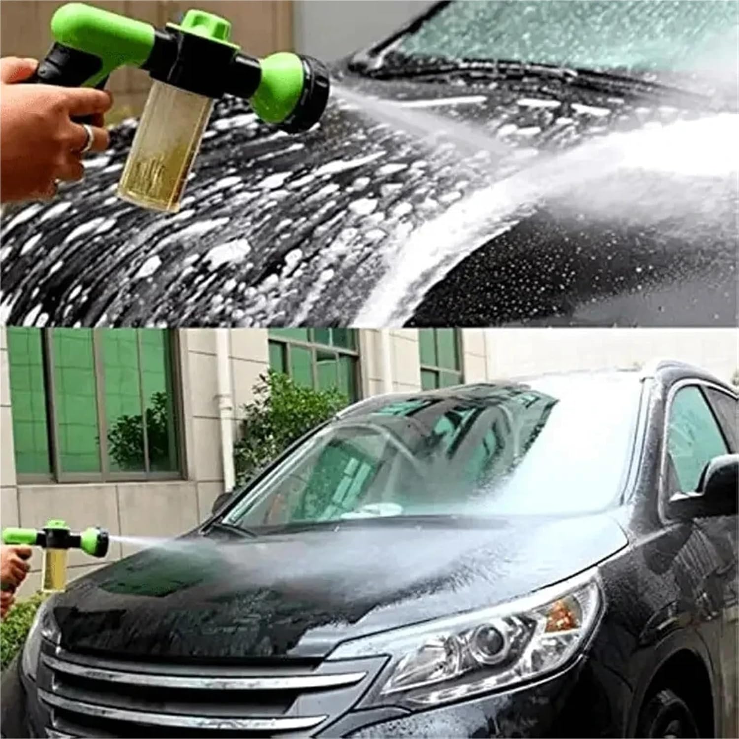 Foam Sprayer, Portable Auto Foam Lance Water Gun High Pressure 3 Grade Nozzle Jet Car Washer Sprayer Cleaning Tool Automobile Garden Wash,Car Washing(Green)