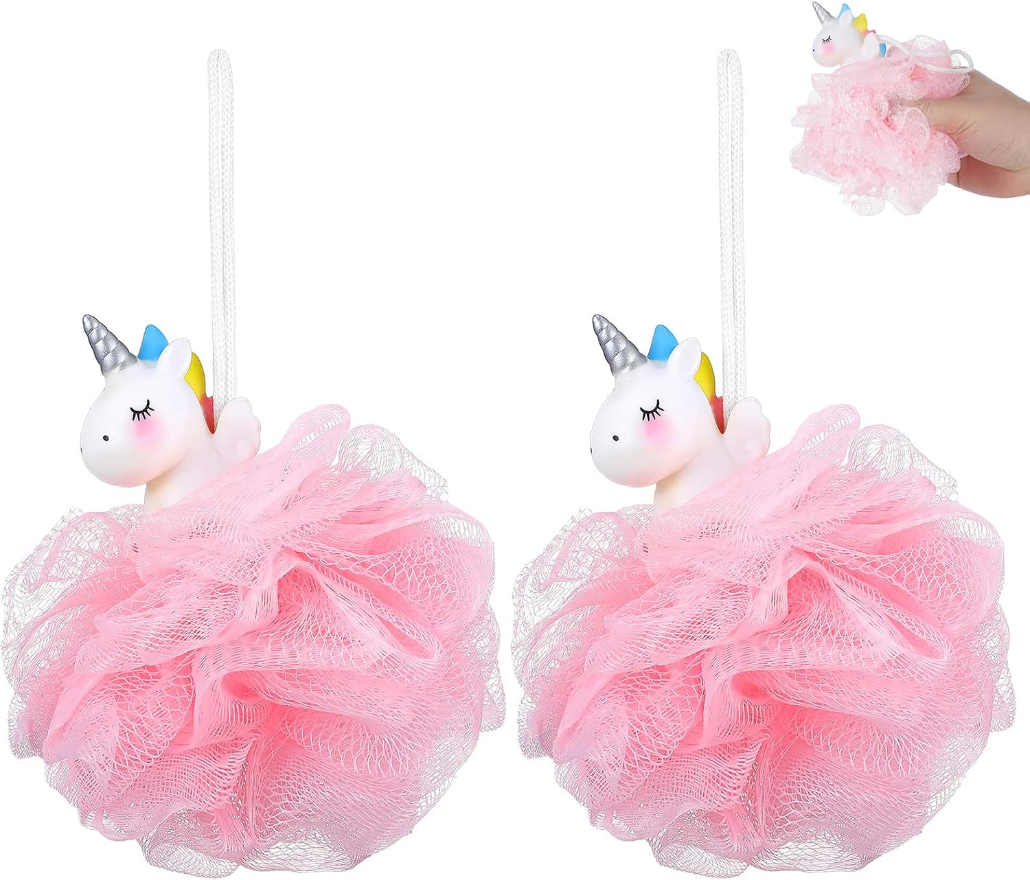 Kids Loofah 2 Pack Unicorn Bath Sponge