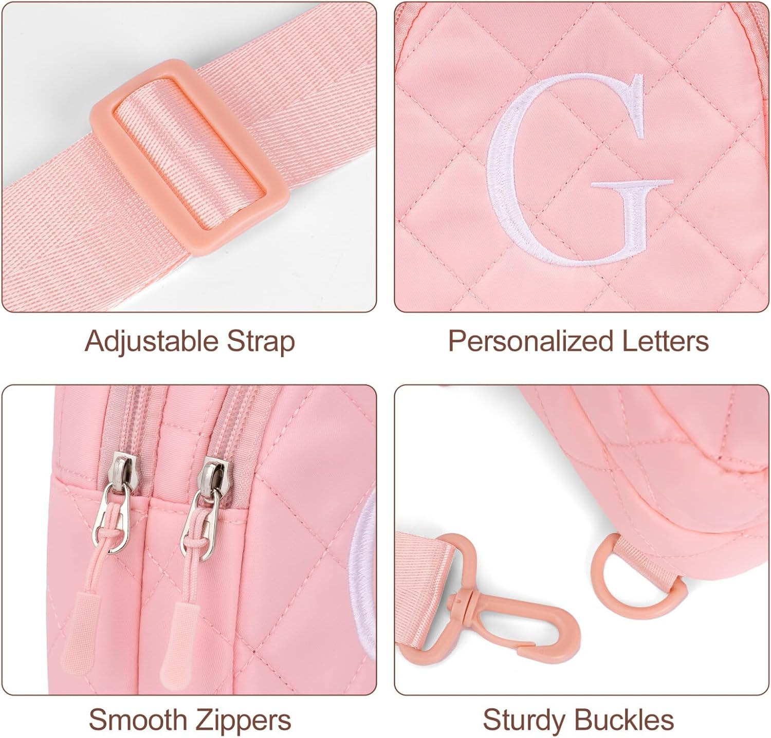  Teen Girl Gifts Trendy Stuff Birthday Gifts Crossbody Bag Beige M thumbnail