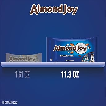 Almond Joy Candy Bars| Snack Size| 11.3 oz
