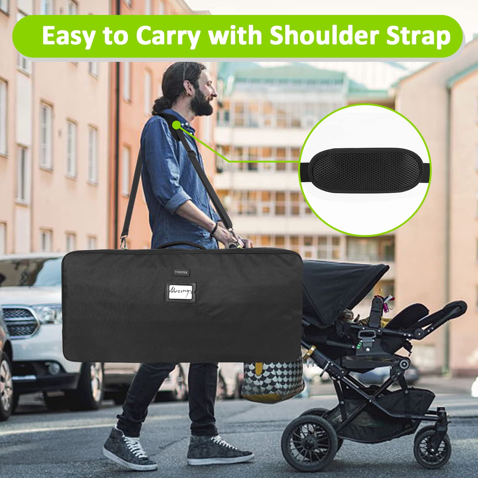 YOREPEK Padded Travel Bag Compatible with UPPAbaby