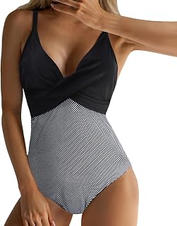 Maiô feminino vintage com estampa em bloco de cores, franzido, monoquíni, controle de barriga