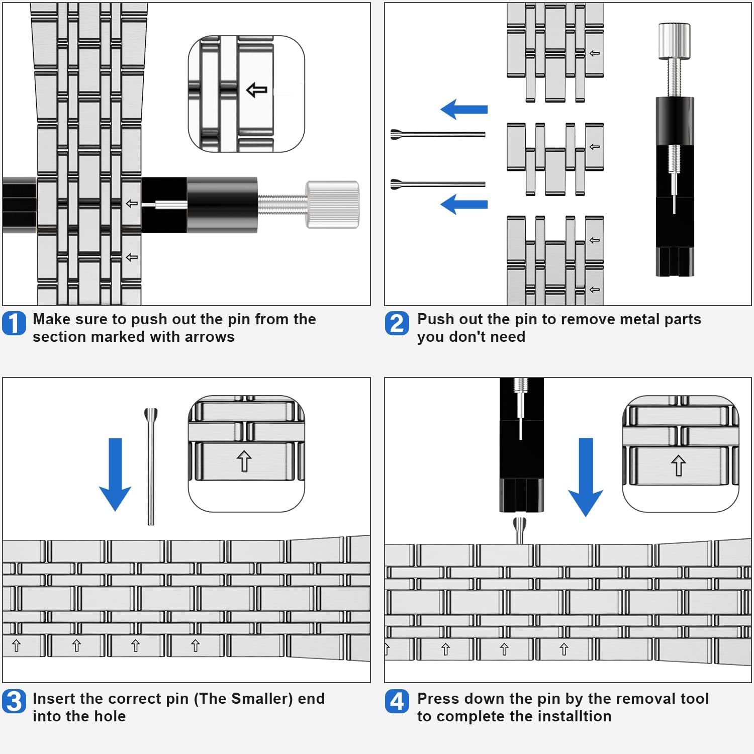 Anlinser Metal Bands Compatible with Apple Watch Band 49mm 46mm 45mm 44mm 42mm for Women Men, Stainless Steel Replacement Strap for iWatch Ultra 3/2/1 Series 11 10 9 8 7-1 SE (Silver)