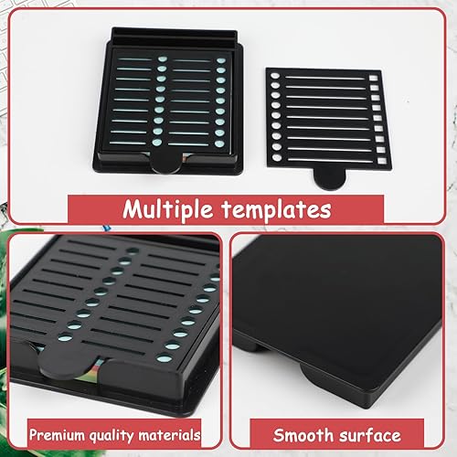 Miniatura 6 de Plantilla de notas adhesivas con nota adhesiva, 2 pulgadas, autoadhesiva, soporte para notas, clip con almohadilla de plantilla, soporte de línea,