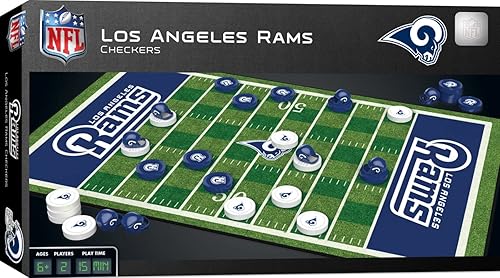 MasterPieces NFL Los Angeles Rams Juego de mesa de damas, 13 x 21 pulgadas