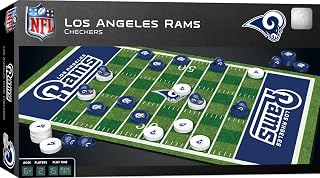 MasterPieces NFL Los Angeles Rams Checkers Board Game , 13" x 21"