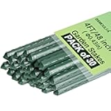 Garden Stakes 4ft, Metal Plant Stakes 4 Feet 30 Pack for Gardening and Farm, 48