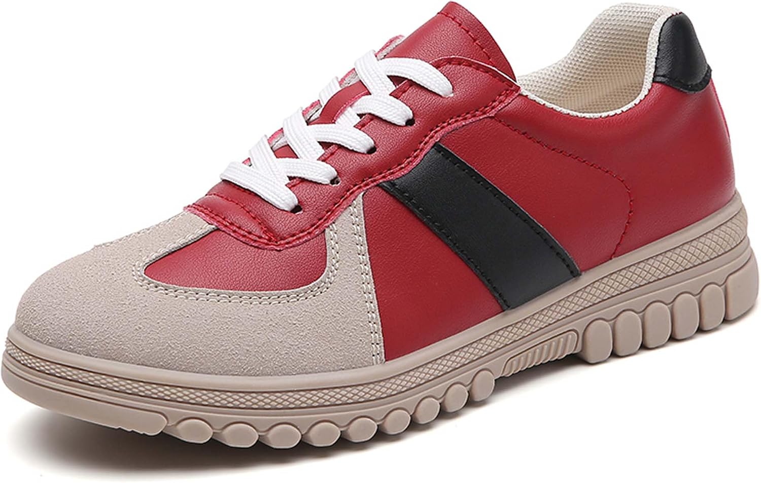 Women's Five Colored Lace Up Low Cut Skateboard Shoes, Anti Slip, Wear-Resistant, Soft Sports Shoes, Fashionable Short Distance Running Shoes, Winter Breathable Casual Shoes