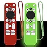 [Pack of 2] Remote Case for Onn TV Remote, Compatible with Onn Android 4K UHD Stick TV Box 100024646 100026240 Controller, Lightweight Anti-Slip Skin-Friendly Silicone Skin Sleeve