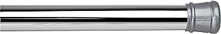 Tension Curtain Rod | Spring Loaded | Adjustable Expandable 42”-76” | Bathroom Shower Rod | Closet Pole | Room Divider | No Rust | No Drilling | Chrome