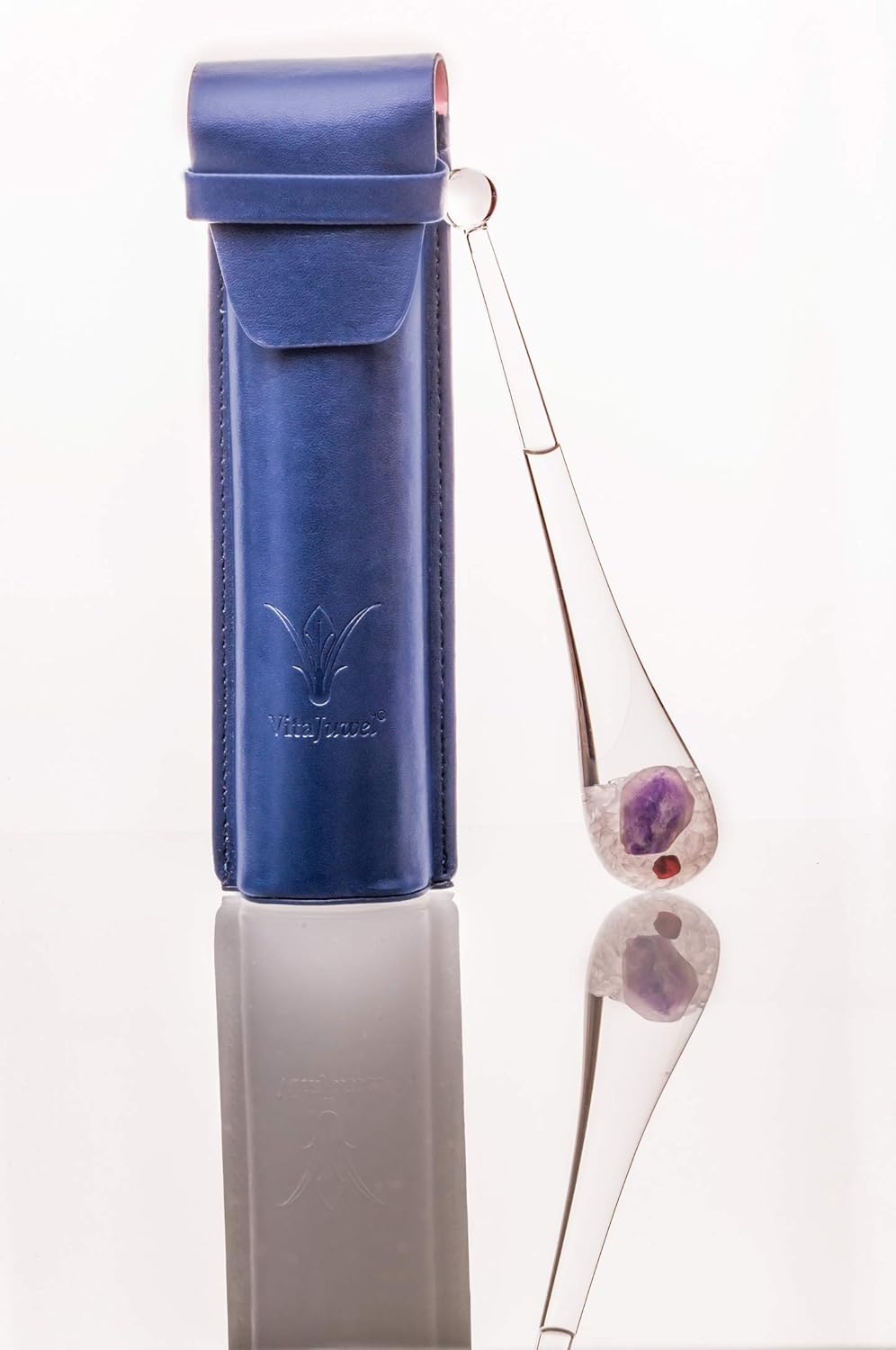 VitaJuwel Gemstone Droplet with Amethyst, Garnet & Clear Quartz to Vitalize Water and Wine