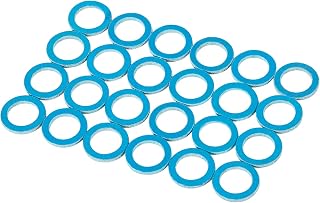 24 PCS Marine Drain Screw Gasket Lower Unit Seal Fits for 3/8”-16 Mercury/Sierra/Mallory Outboards Gearcase Lube Drain Screw Washer 12-19183-3 12-19183Q02 12-19183K02 18-2244 Blue