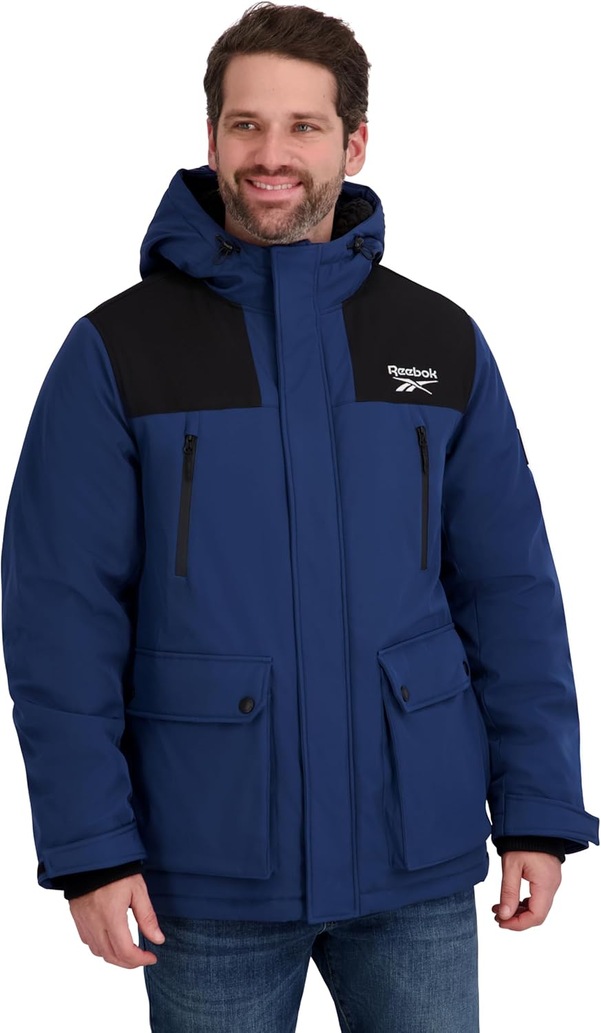Reebok mens Insulated Softshell Winter Jacket - Image 5