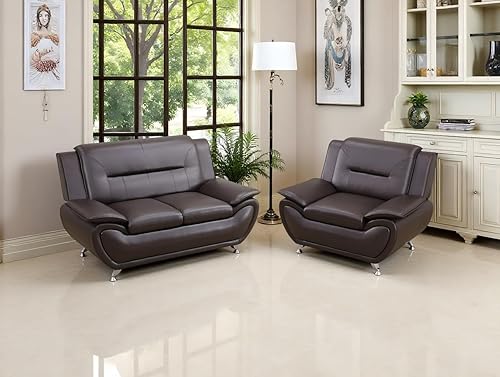 Miniatura 7 de Sofás de cuero para sala de estar, juego de sofás para sala de estar, sofá para dormitorio, apartamento, juegos de muebles para sala de estar (cuero