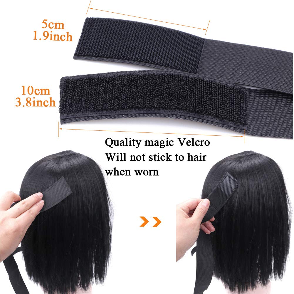 Custom Adjustable Elastic Edge Band for Wigs, 20-50Pcs Personalized Logo Wig Bands, Edge Laying Scarf Melt Headband Edge Slayer for Frontal Wigs and Baby Hair (3.5cm Width, Pack of 20)