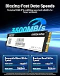 1TB NVMe SSD pour MacBook - PCIe Gen3.0x4 Interne SSD, Jusqu'à 3500MB/s, Compatible avec MacBook Air 2013-2017, MacBook Pro 2013-2016, Mac mini 2014, iMac 2012-2018, Mac Pro 2013