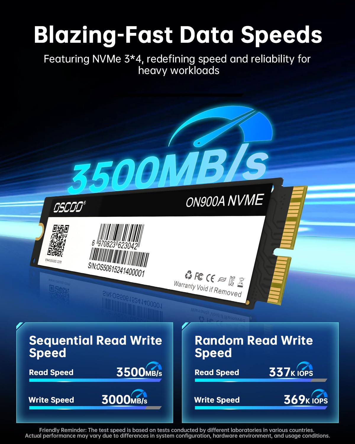 1TB NVMe SSD PCIe Gen3.0 x4, Interne Solid-State-Festplatte | Bis 3500MB/s Lesen & 3000MB/s Schreiben, 3D NAND, kompatibel mit Mac Air, Mac Pro, Mac mini & iMac ausgewählter Jahrgänge