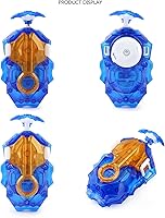 Vista 2 de DYT Battling Tops Burst B 184 Custom Bey Launcher LR Left Right Spin DB Layer System , B 11 Launcher Grip Metal