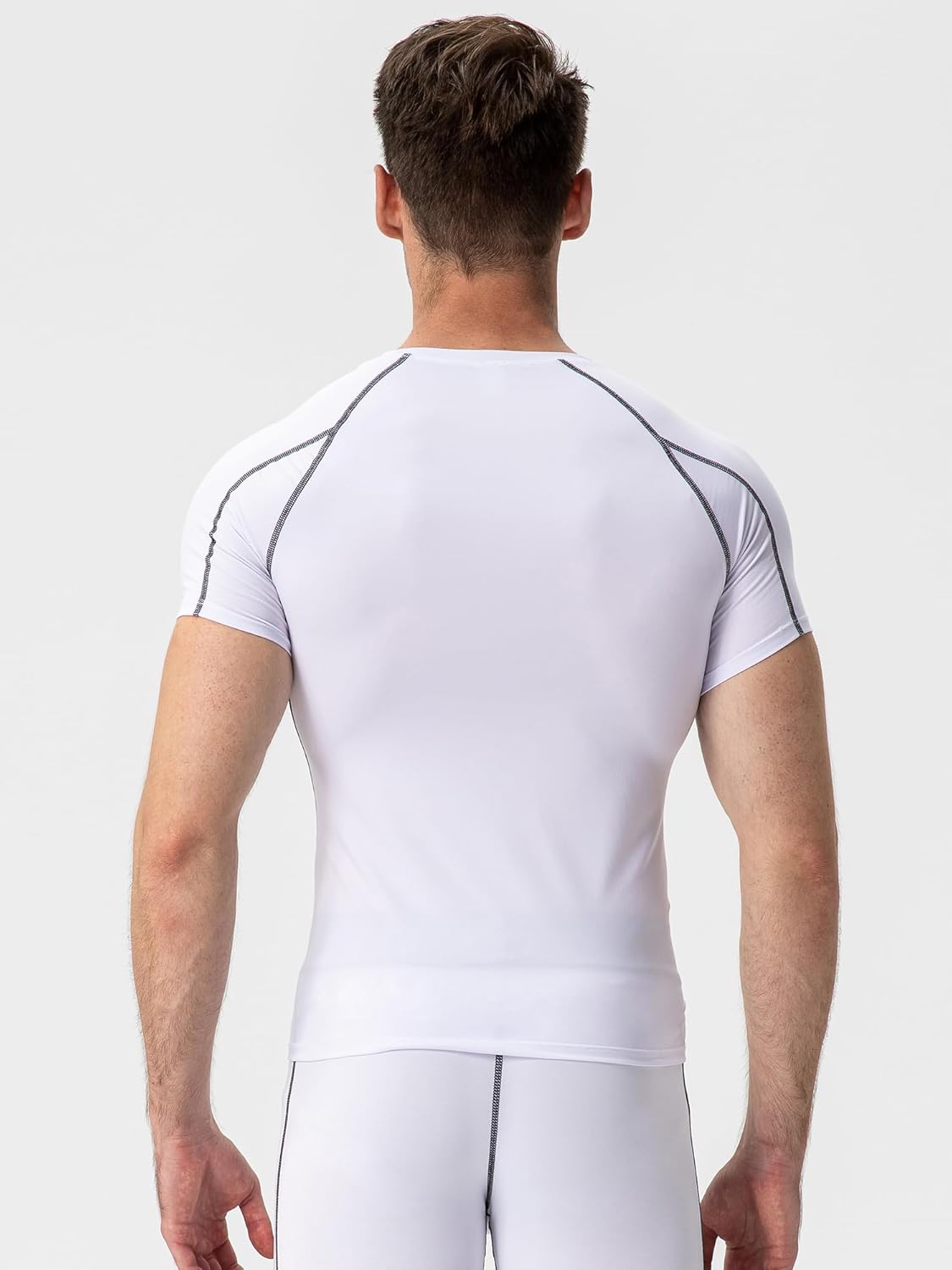 SPVISE 3 Pack Men's Compression Shirts Short Sleeve Cool Dry Sports Athletic Workout Gym Base Layer Undershirt T-Shirt Tops - Image 3