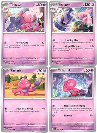 tinkaton pokemon card price 085/182 - Paradox Rift - 4 Lot Character:Stitch Card Type_Enchantment this attack does 90 ONE PIECE CARD GAME