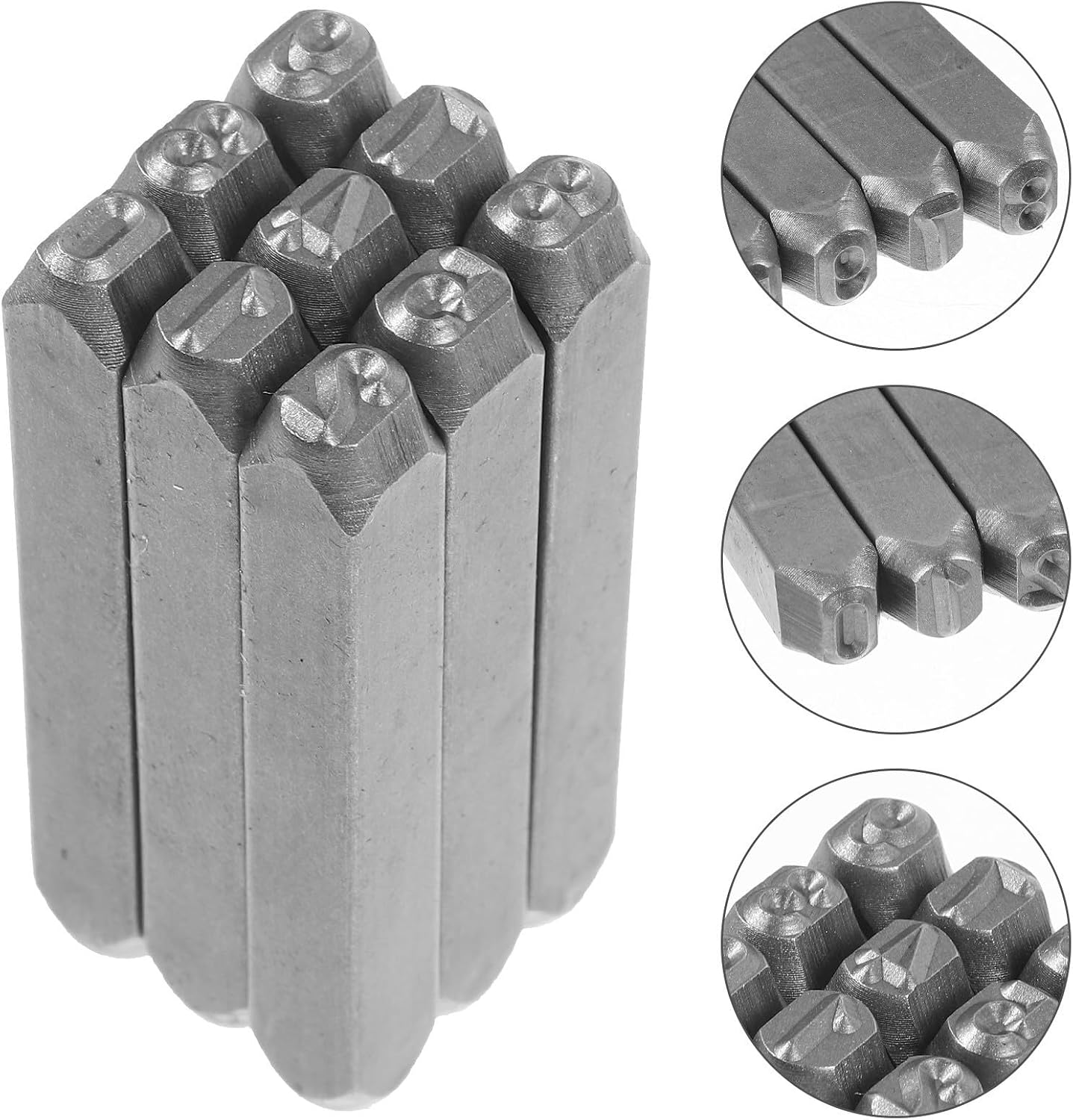 9pcs Digital Steel Number Stamp Set for Jewelry and Metal Craft