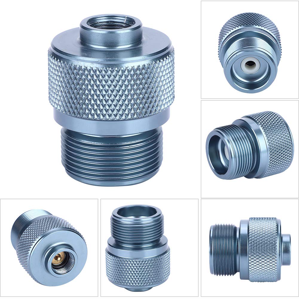 Gas Adapter, Camping Gas Canister Adapter Convertor Valve Flat Canister to 1L