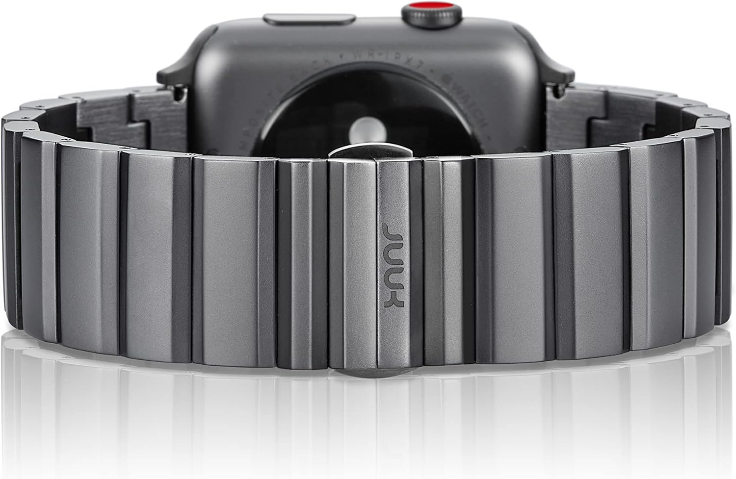 JUUK 46mm Ligero LT watch band made for the Apple Watch, made with Swiss quality using aircraft grade, hard anodized 6000 series aluminum with a solid stainless steel butterfly deployant buckle - Image 2