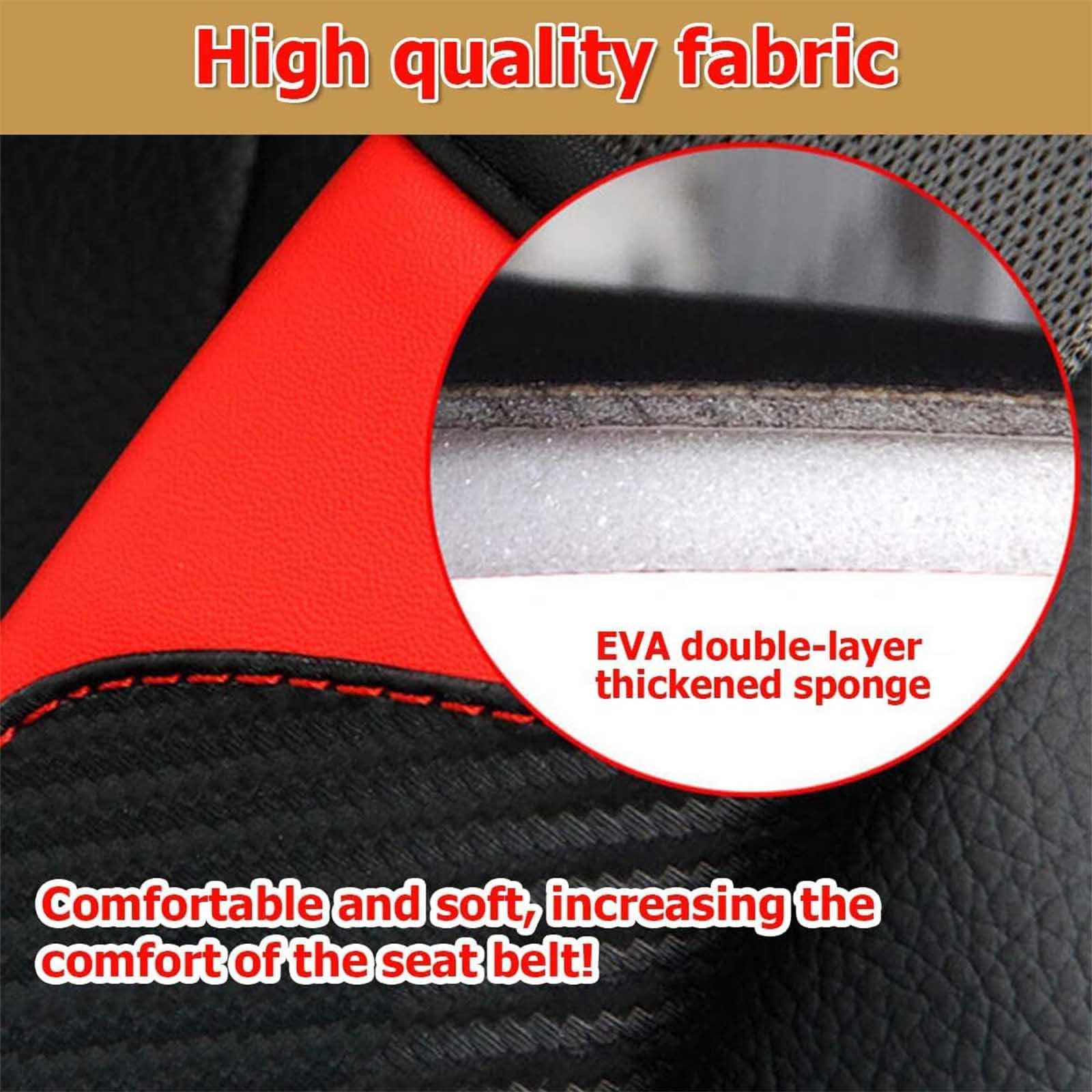 Cuscinetti per Cintura di Sicurezza Compatibili con BYD E3 2pcs | Cuscinetti per Cintura di Sicurezza Pelle Morbida Protettore Spalla Traspirante Antiscivolo