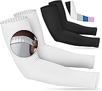 Vista 29 de SportsTrail Mangas Refrescantes para Brazos para Hombres y Mujeres – Transpirables, Protección Solar UV, Mangas Deportivas para Brazos para Mujeres