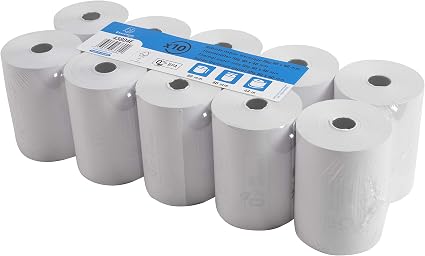 Exacompta 43804E - Bobina 1 pliegue térmico para caja, 10 unidades, 80 x 60 mm