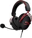 HyperX Cloud Alpha - Gaming Headset, Dual Chamber Drivers, Legendary Comfort, Aluminum Frame, Detachable Microphone, Works on PC, PS4, PS5, Xbox One/ Series X|S, Nintendo Switch and Mobile – Red