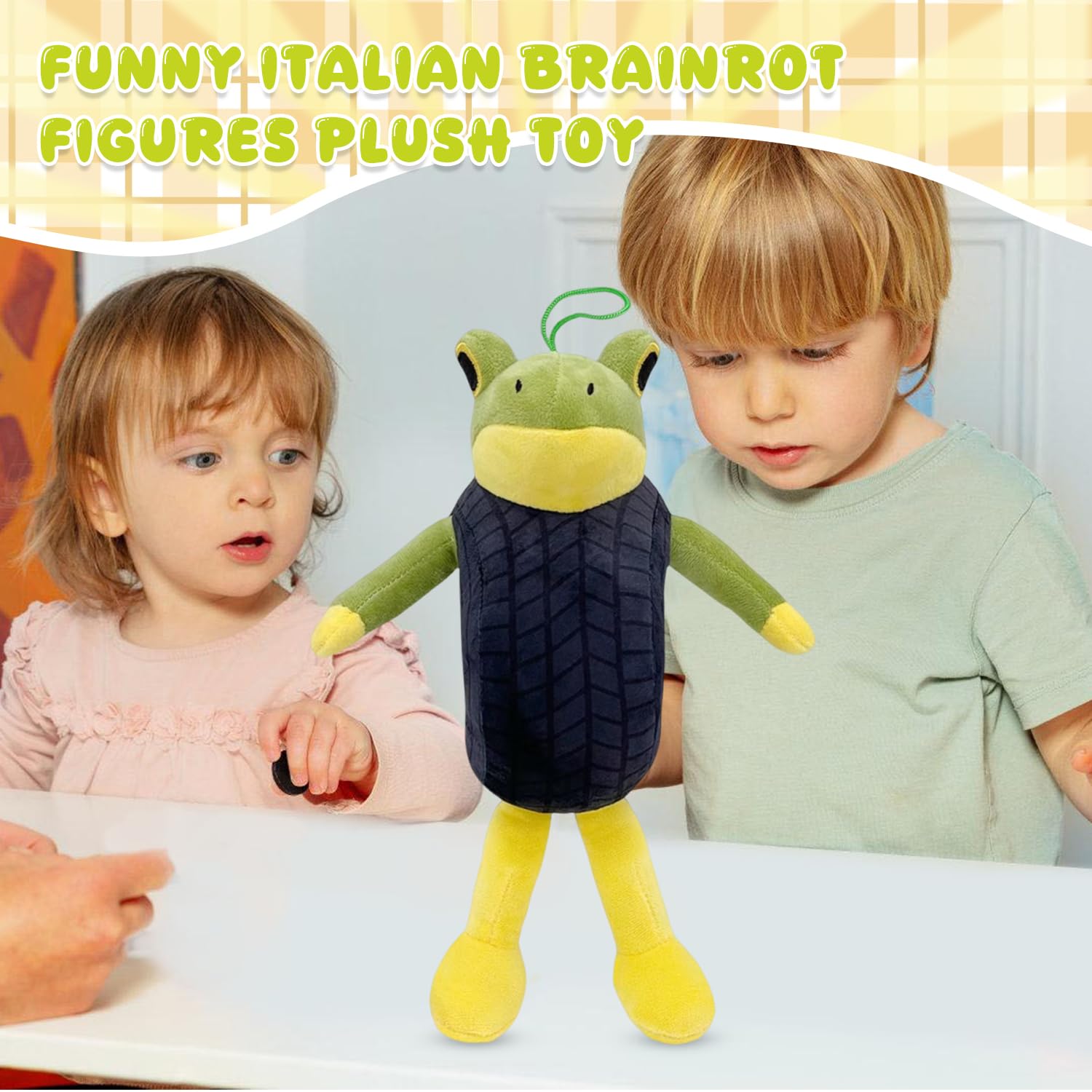 Genérico Italian Brainrot Plush – Peluche De Tung Tung Tung Sahur Con Zapatillas, Muñeco Suave Y Divertido Basado En El Meme Viral, Almohada De Peluche Para Niños Y Adultos, Regalo Original Para Fans