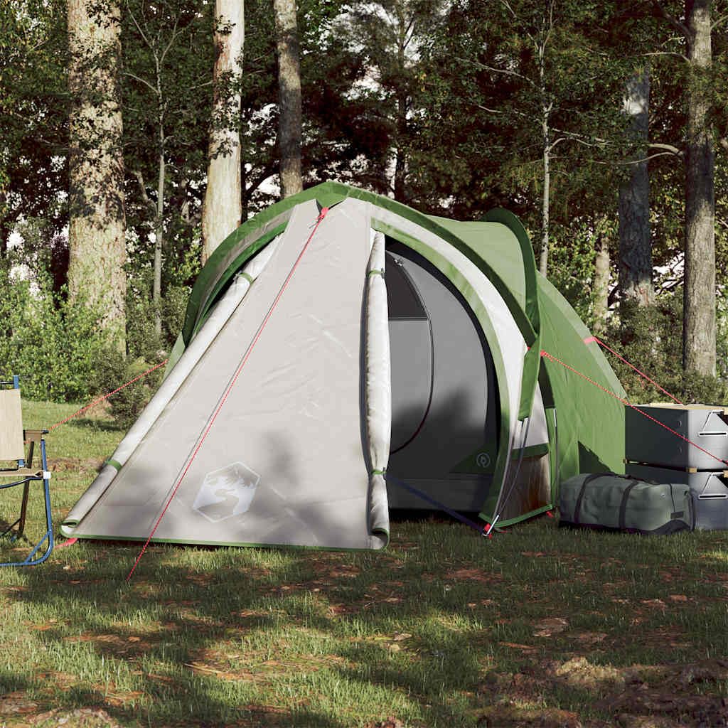 Kuppel-Campingzelt Personen Grün wasserdicht mit Moskitonetz, Belüftung, Bodenplane, leichtes Gestänge, tragbar, ideal für Outdoor, Trekking, Wandern, Festival, Rucksack
