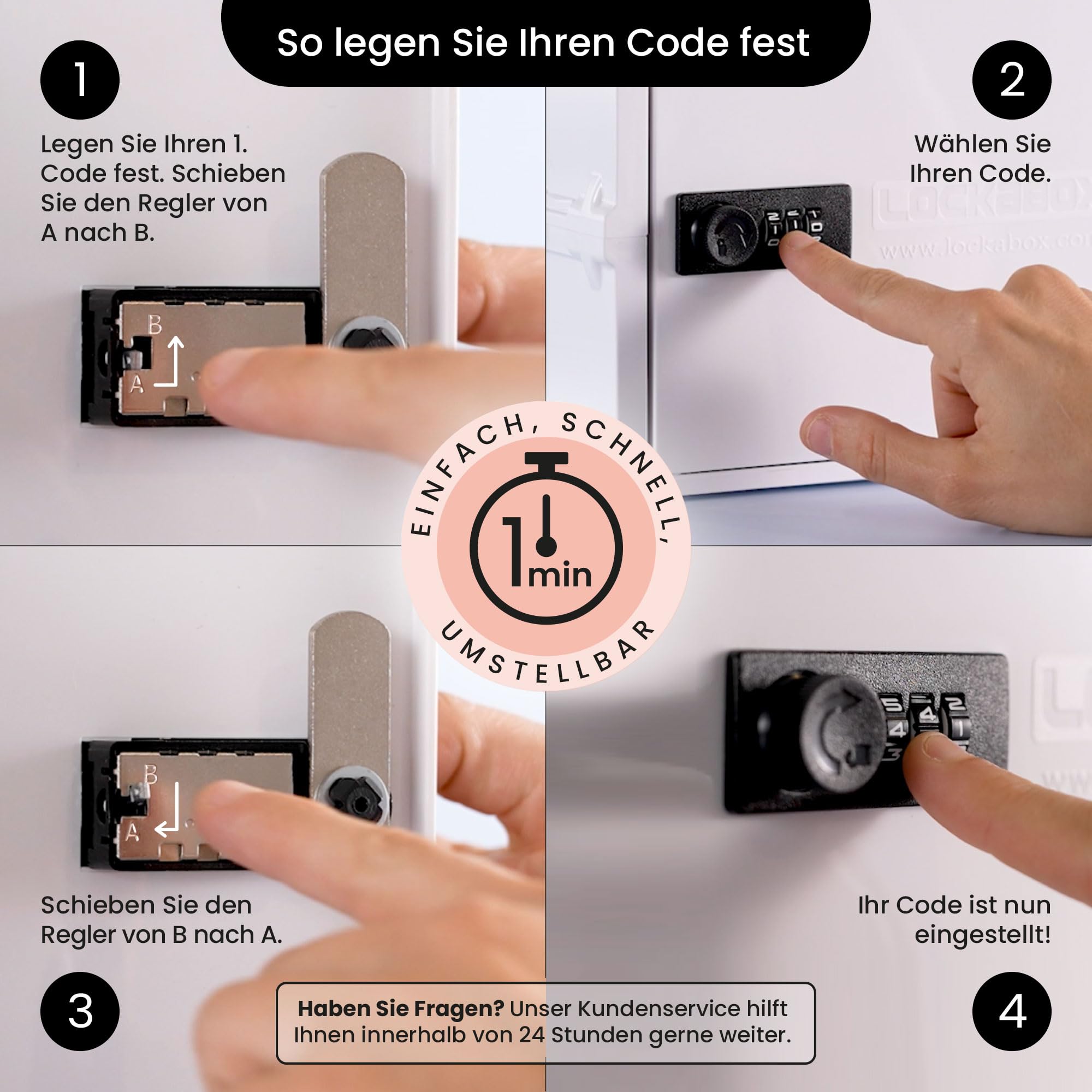 Lockabox One™ | Hochwertige Medikamentenbox mit Schloss für Arzneimittel, Vitamine und Nahrungsergänzungsmittel | Medizinischer Standard und BPA-sicher (Helles Mediblau), Einheitsgröße
