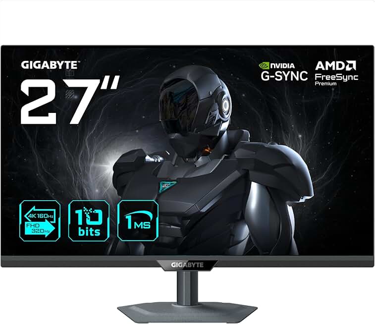 Gigabyte G27UP 27” 4K UHD Gaming Monitor - Dual Mode (4K 160
