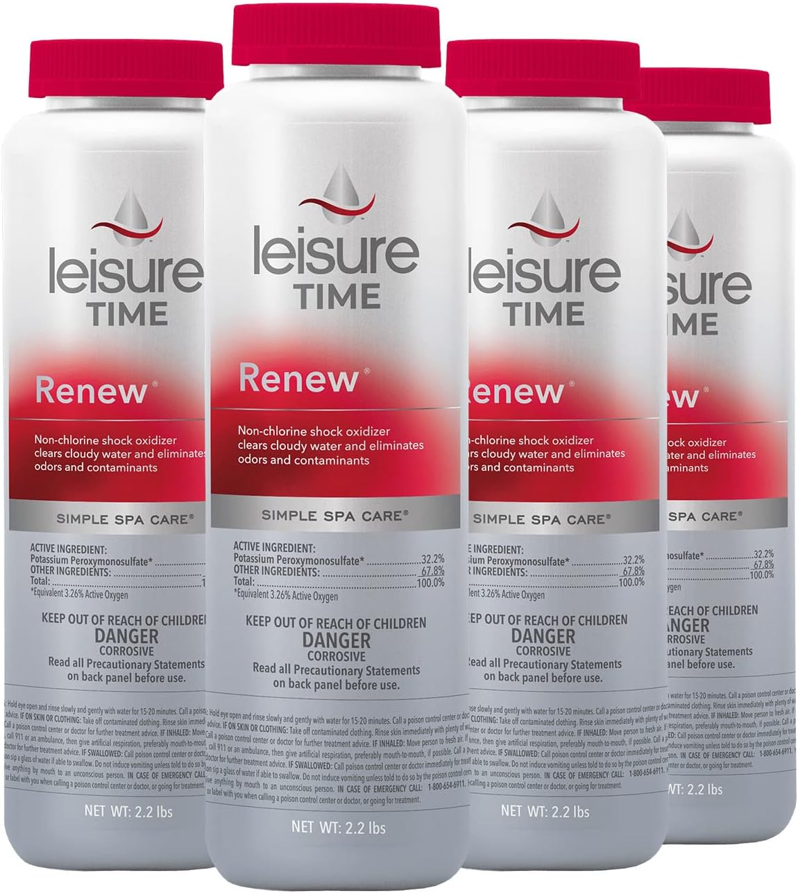 Leisure Time RENU2-04BX Renew Granular, 2.2-Pounds, 4-Pack