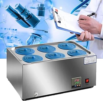 Digital Lab Water Bath, 304 Stainless Steel Electric Constant Temperature Water Bath, Lab Heating Thermostatic Devices for Distillation, Drying, Concentration