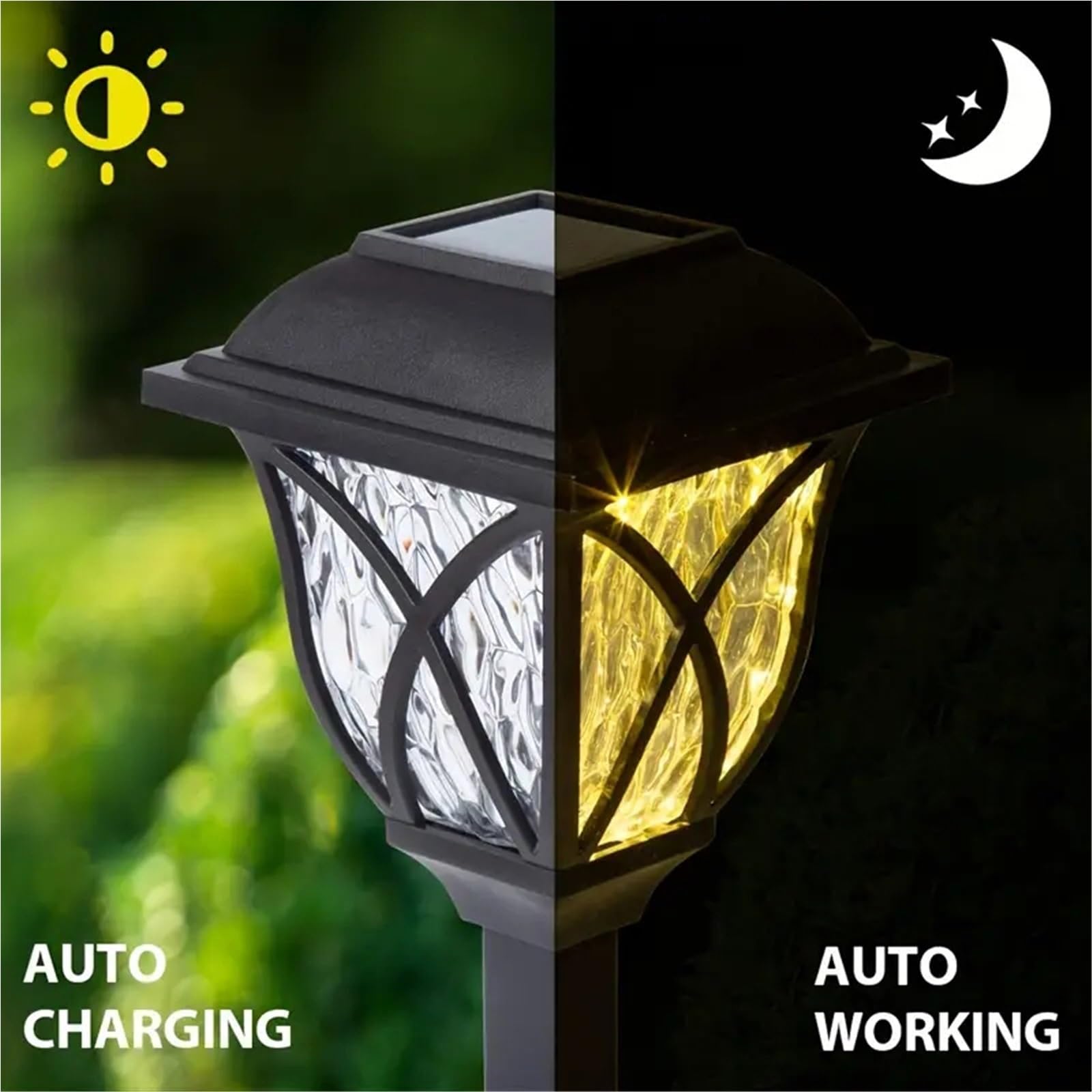 1-10 sztuk Solar Garden Light Light Trawnik Światła Wodoodporne LED Solar Trasy Światła Na Zewnątrz Światła Krajobrazowe | 1-10 paczek Solar Yard Lights Bright Lawn Lights Outdoor Waterproof Led Solar Pathway Lights Landscape (Changeable, 4)