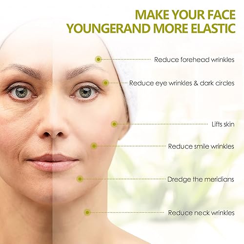 Miniatura 5 de Paquete de 2 herramientas Gua Sha para raspado de masaje piedra natural Sibin Bian para el cuidado de la piel facial tratamiento antienvejecimiento