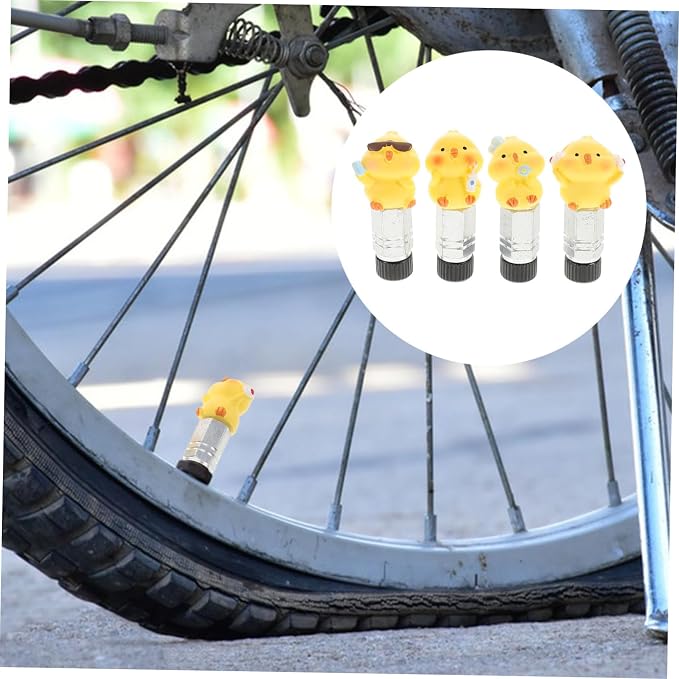 Tapas decorativas para válvulas de neumáticos de bicicleta miniatura 8